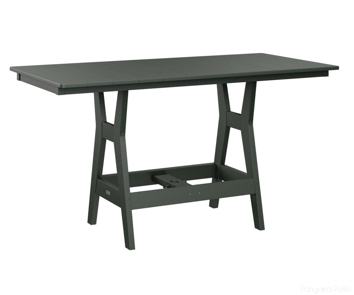 BGHRT3366BGN-Berlin Gardens-Harbor 33" x 66" Rectangular Table - Bar Height-Green BG-Pangaea Patio