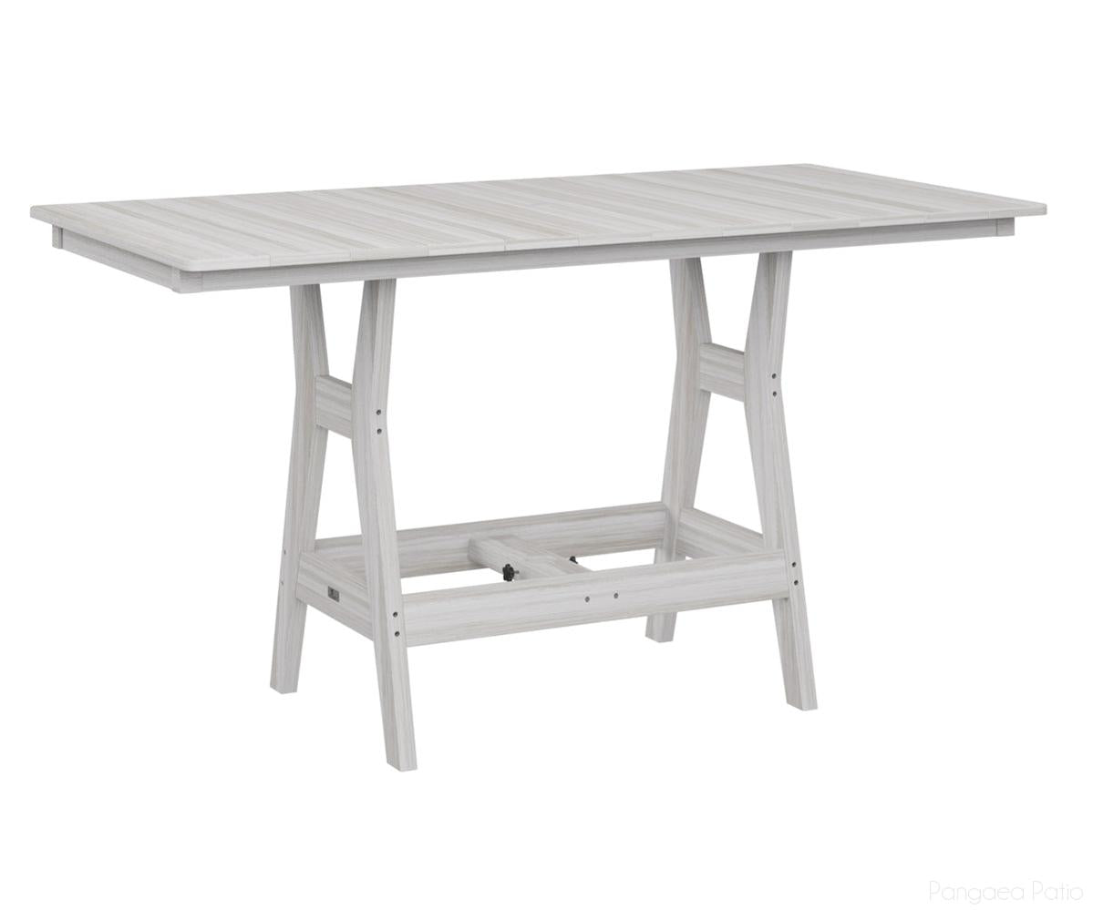 BGHRT3366BSE-Berlin Gardens-Harbor 33" x 66" Rectangular Table - Bar Height-Seashell BG-Pangaea Patio