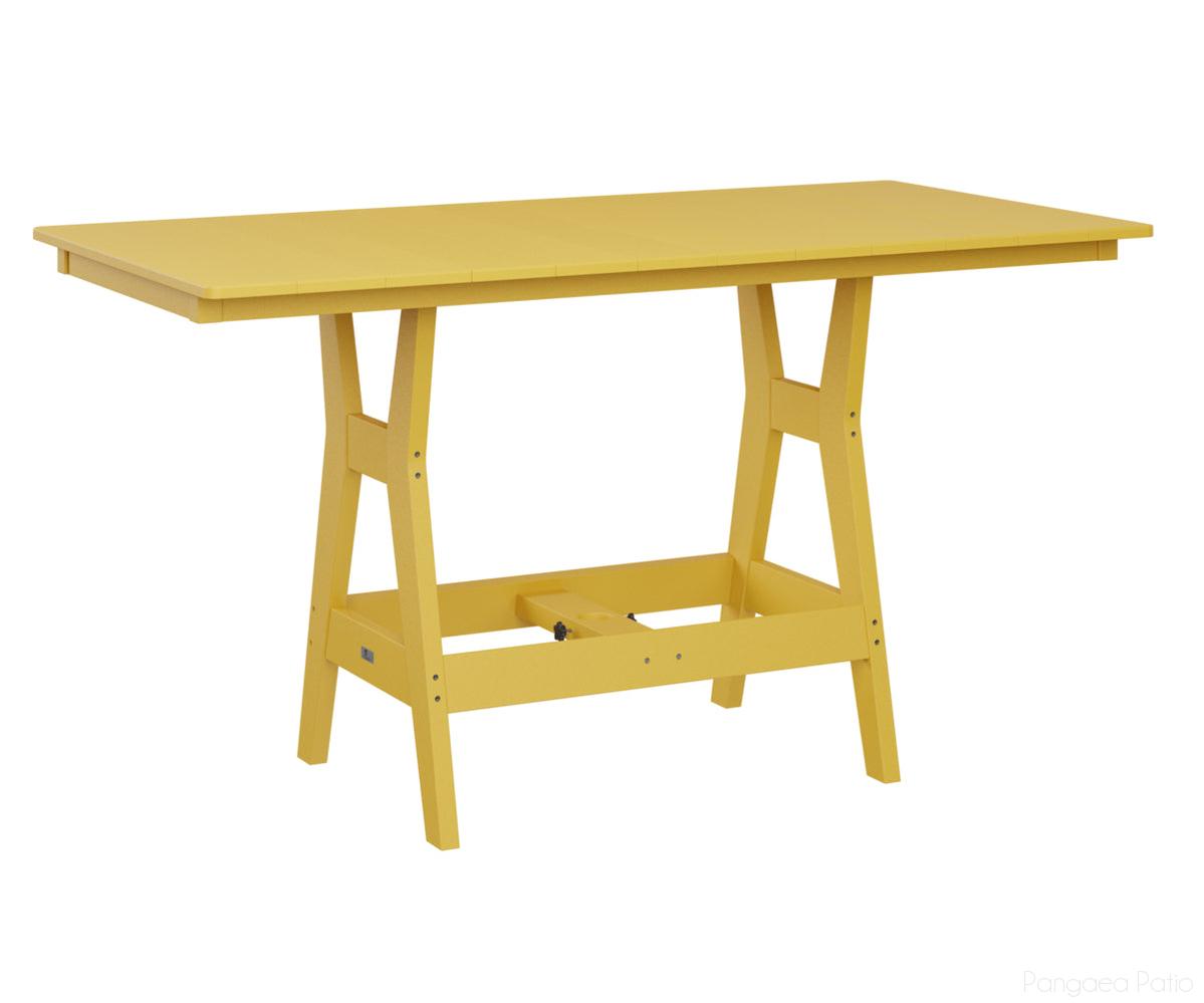 BGHRT3366BSY-Berlin Gardens-Harbor 33" x 66" Rectangular Table - Bar Height-Sunburst Yellow BG-Pangaea Patio