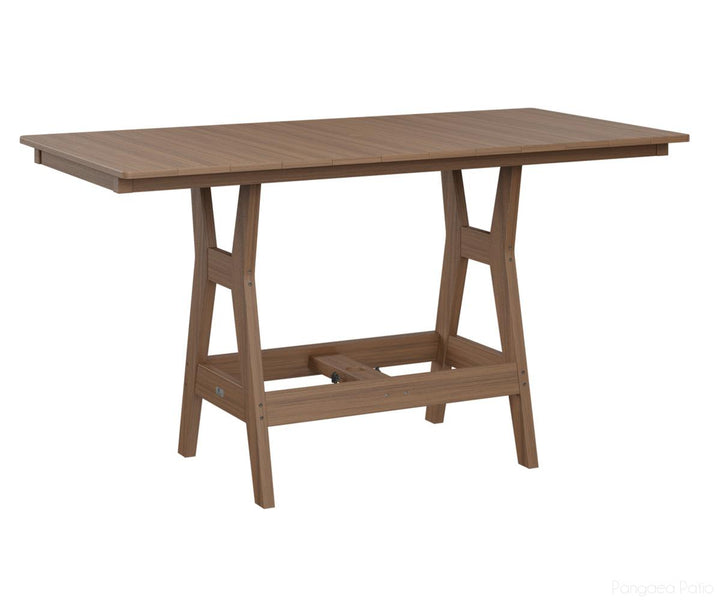 BGHRT3366CAM-Berlin Gardens-Harbor 33" x 66" Rectangular Table - Counter Height-Antique Mahogany BG-Pangaea Patio