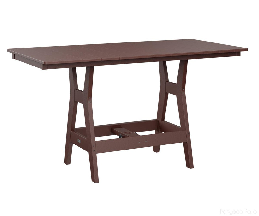 BGHRT3366CBY-Berlin Gardens-Harbor 33" x 66" Rectangular Table - Counter Height-Burgundy BG-Pangaea Patio