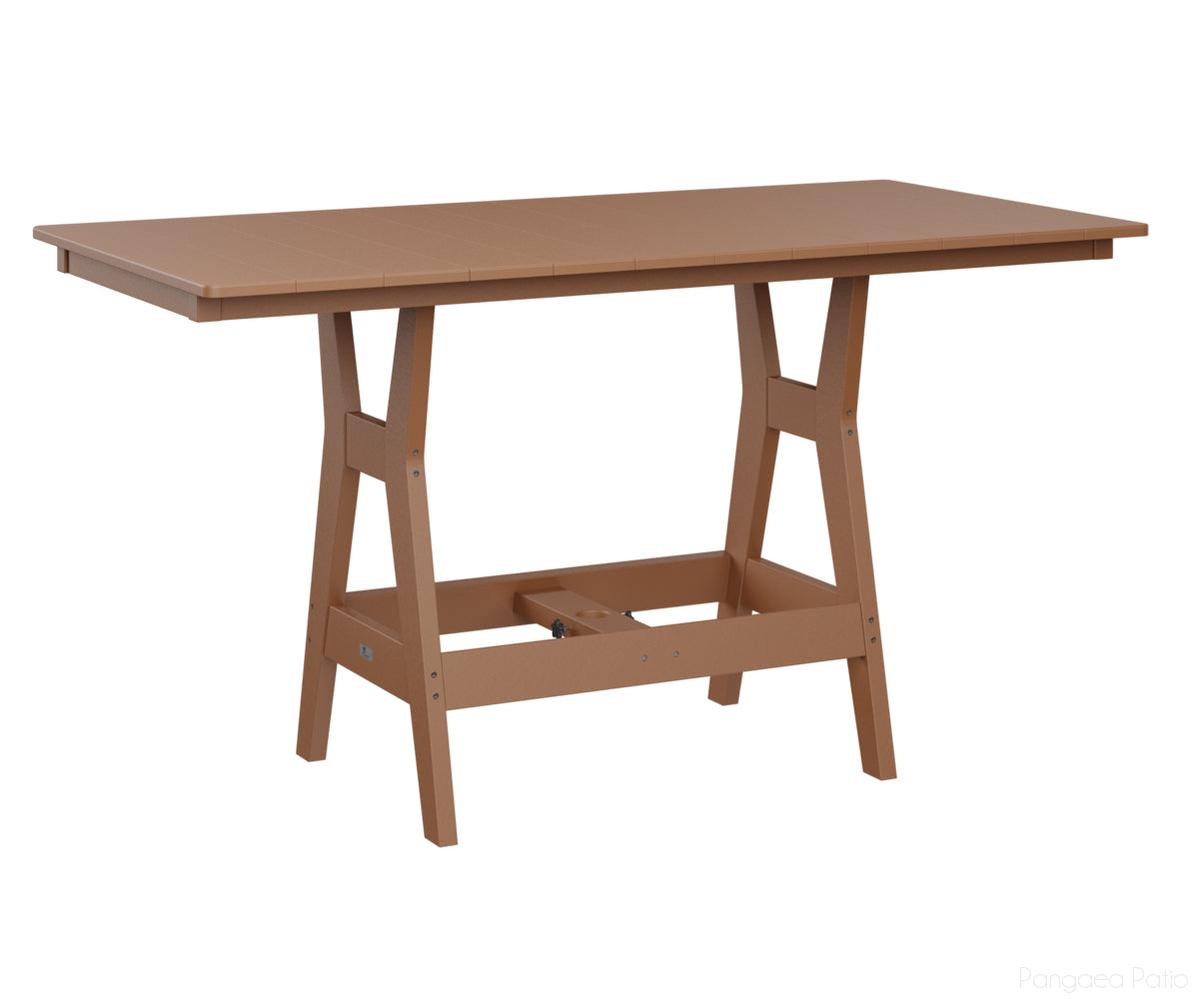 BGHRT3366CCD-Berlin Gardens-Harbor 33" x 66" Rectangular Table - Counter Height-Cedar BG-Pangaea Patio
