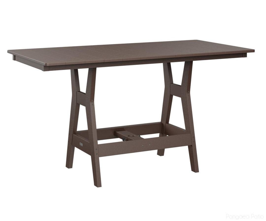 BGHRT3366CCB-Berlin Gardens-Harbor 33" x 66" Rectangular Table - Counter Height-Chocolate Brown BG-Pangaea Patio