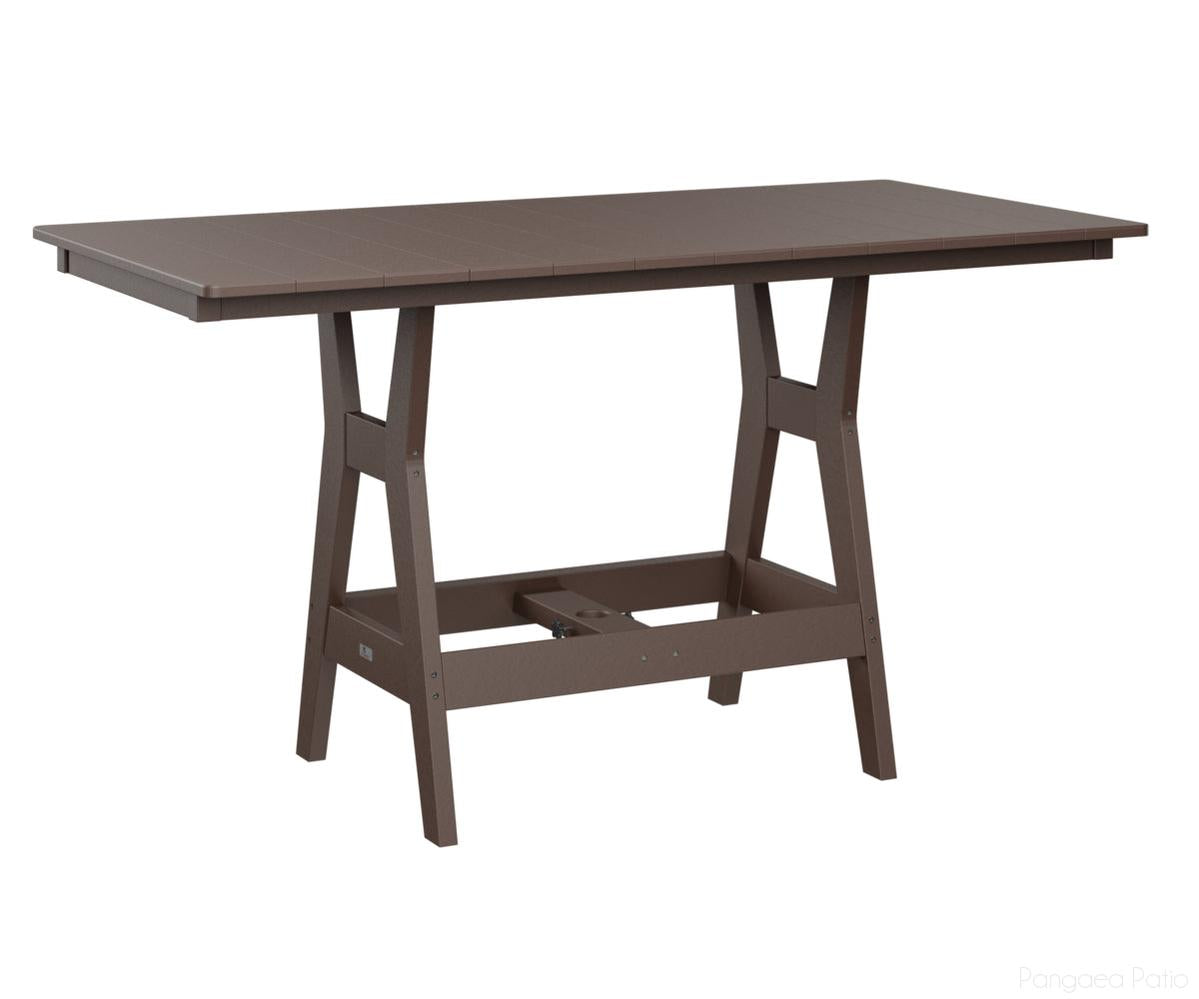 BGHRT3366CCB-Berlin Gardens-Harbor 33" x 66" Rectangular Table - Counter Height-Chocolate Brown BG-Pangaea Patio