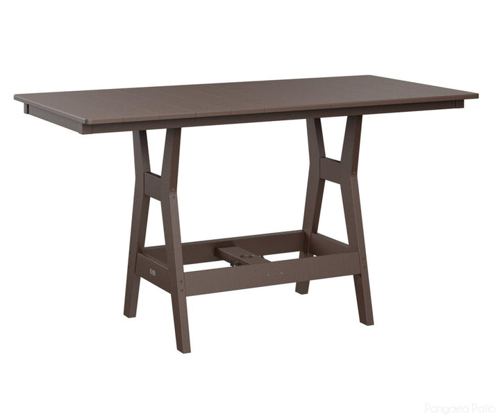 BGHRT3366CCB-Berlin Gardens-Harbor 33" x 66" Rectangular Table - Counter Height-Chocolate Brown BG-Pangaea Patio