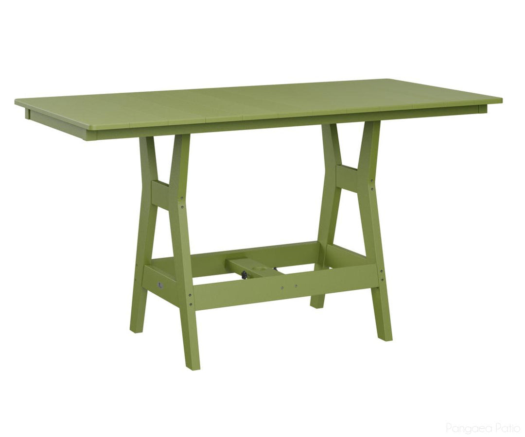 BGHRT3366CKG-Berlin Gardens-Harbor 33" x 66" Rectangular Table - Counter Height-Kiwi Green BG-Pangaea Patio