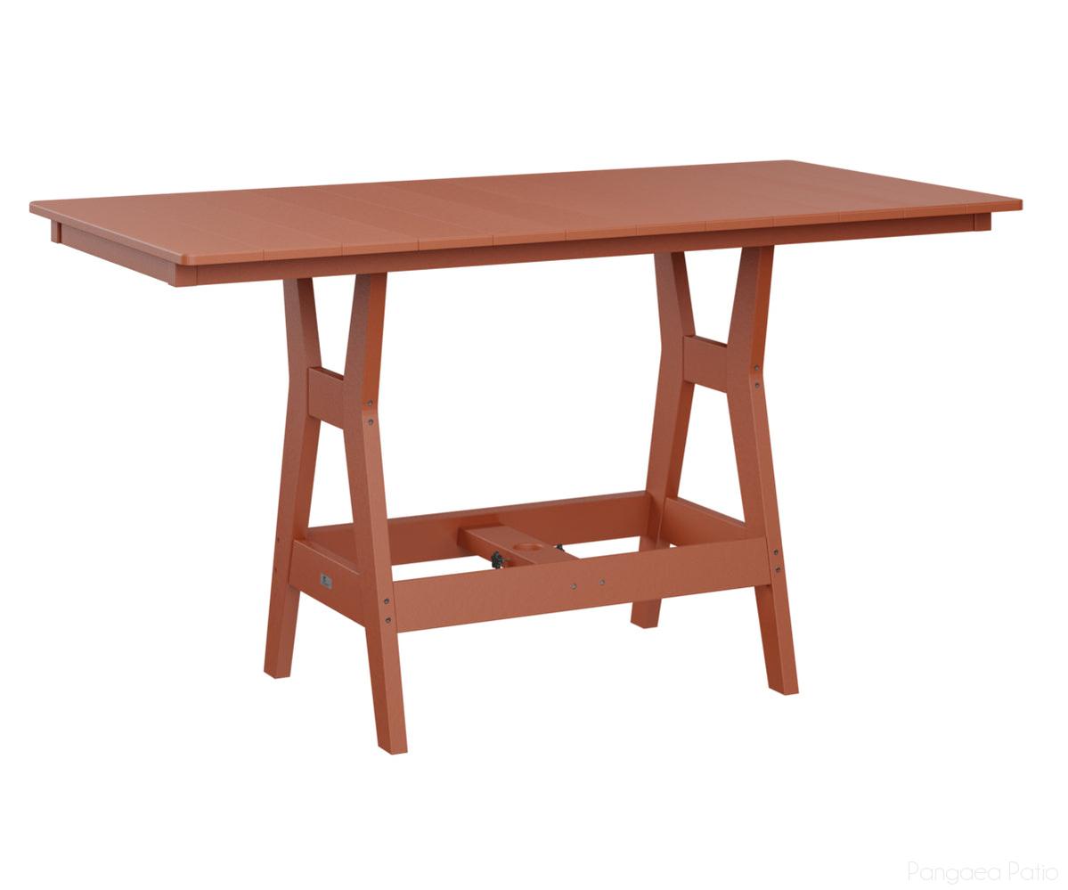 BGHRT3366CMO-Berlin Gardens-Harbor 33" x 66" Rectangular Table - Counter Height-Mango Orange BG-Pangaea Patio