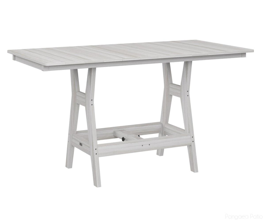 BGHRT3366CSE-Berlin Gardens-Harbor 33" x 66" Rectangular Table - Counter Height-Seashell BG-Pangaea Patio
