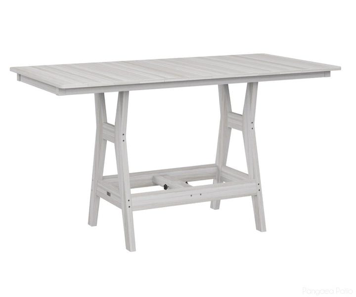 BGHRT3366CSE-Berlin Gardens-Harbor 33" x 66" Rectangular Table - Counter Height-Seashell BG-Pangaea Patio
