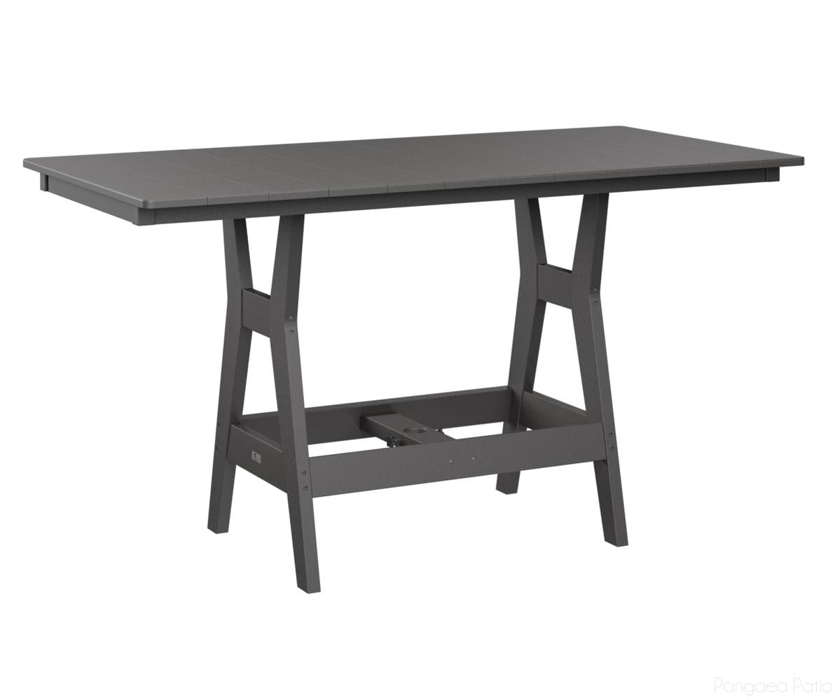 BGHRT3366CSG-Berlin Gardens-Harbor 33" x 66" Rectangular Table - Counter Height-Smoke Gray BG-Pangaea Patio