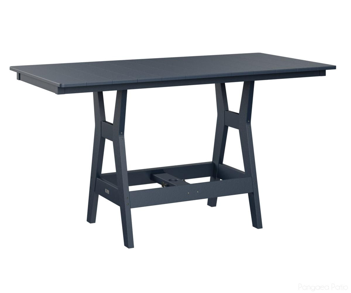 BGHRT3366DNB-Berlin Gardens-Harbor 33" x 66" Rectangular Table - Dining Height-Navy Blue BG-Pangaea Patio