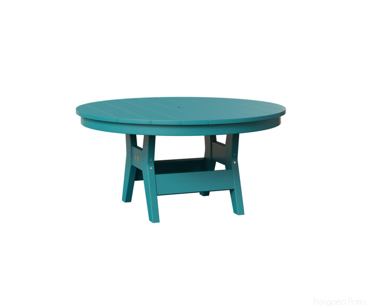 BGHRCT1838AB-Berlin Gardens-Harbor 38" Round Conversation Table-Aruba Blue BG-Pangaea Patio