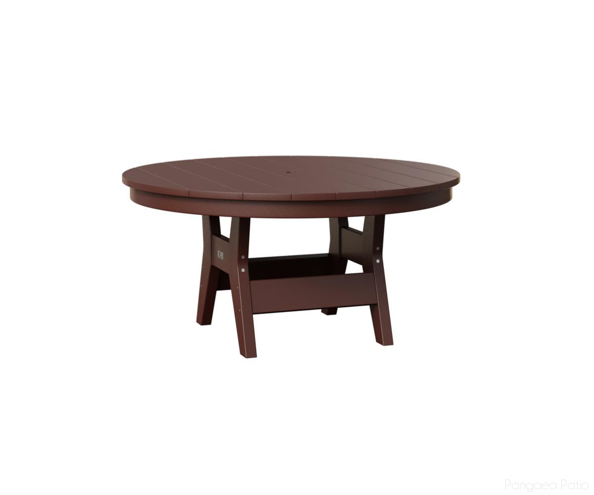 BGHRCT1838BR-Berlin Gardens-Harbor 38" Round Conversation Table-Burgundy BG-Pangaea Patio