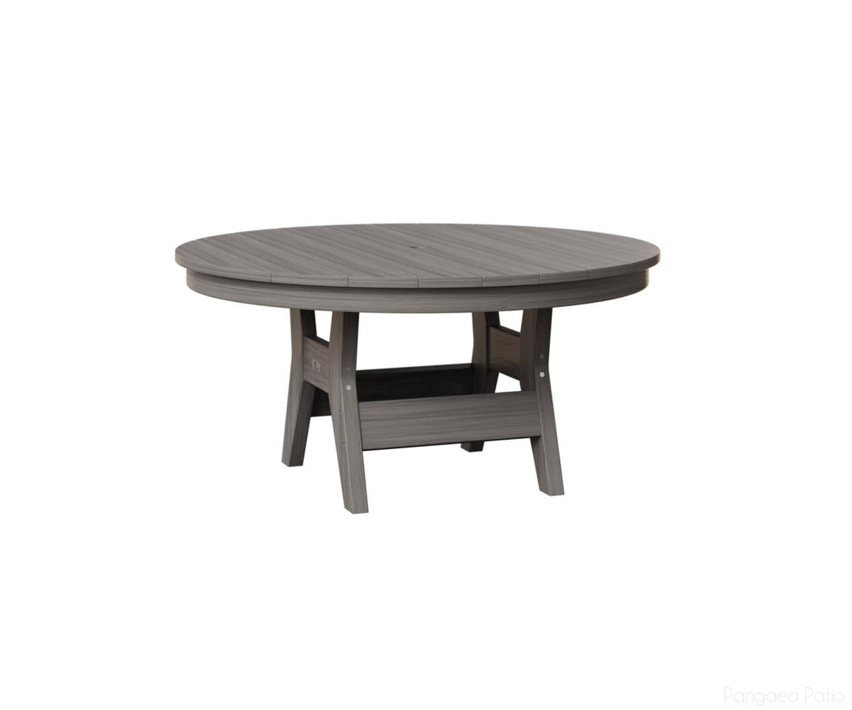 BGHRCT1838DG-Berlin Gardens-Harbor 38" Round Conversation Table-Driftwood Gray BG-Pangaea Patio