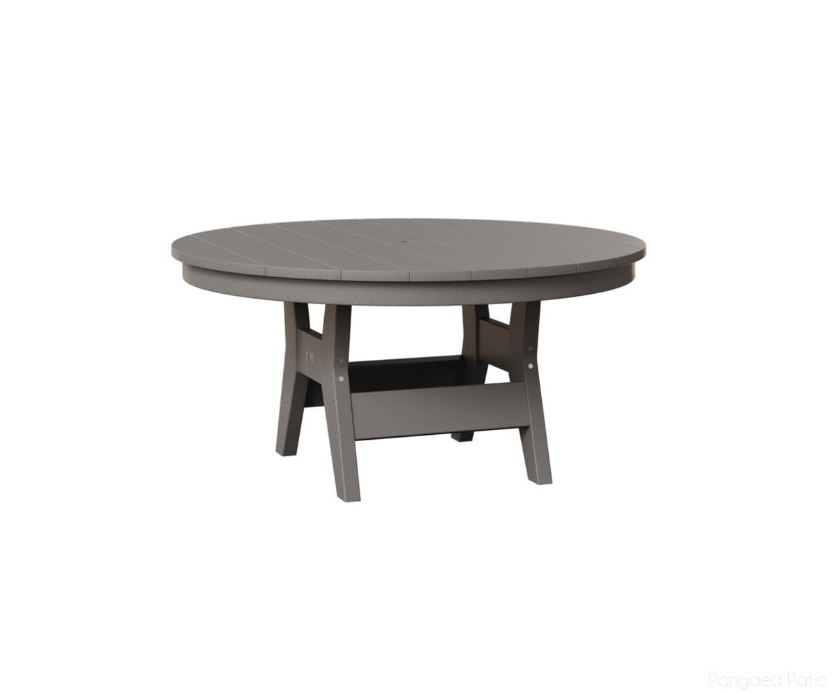BGHRCT1838LG-Berlin Gardens-Harbor 38" Round Conversation Table-Light Gray BG-Pangaea Patio