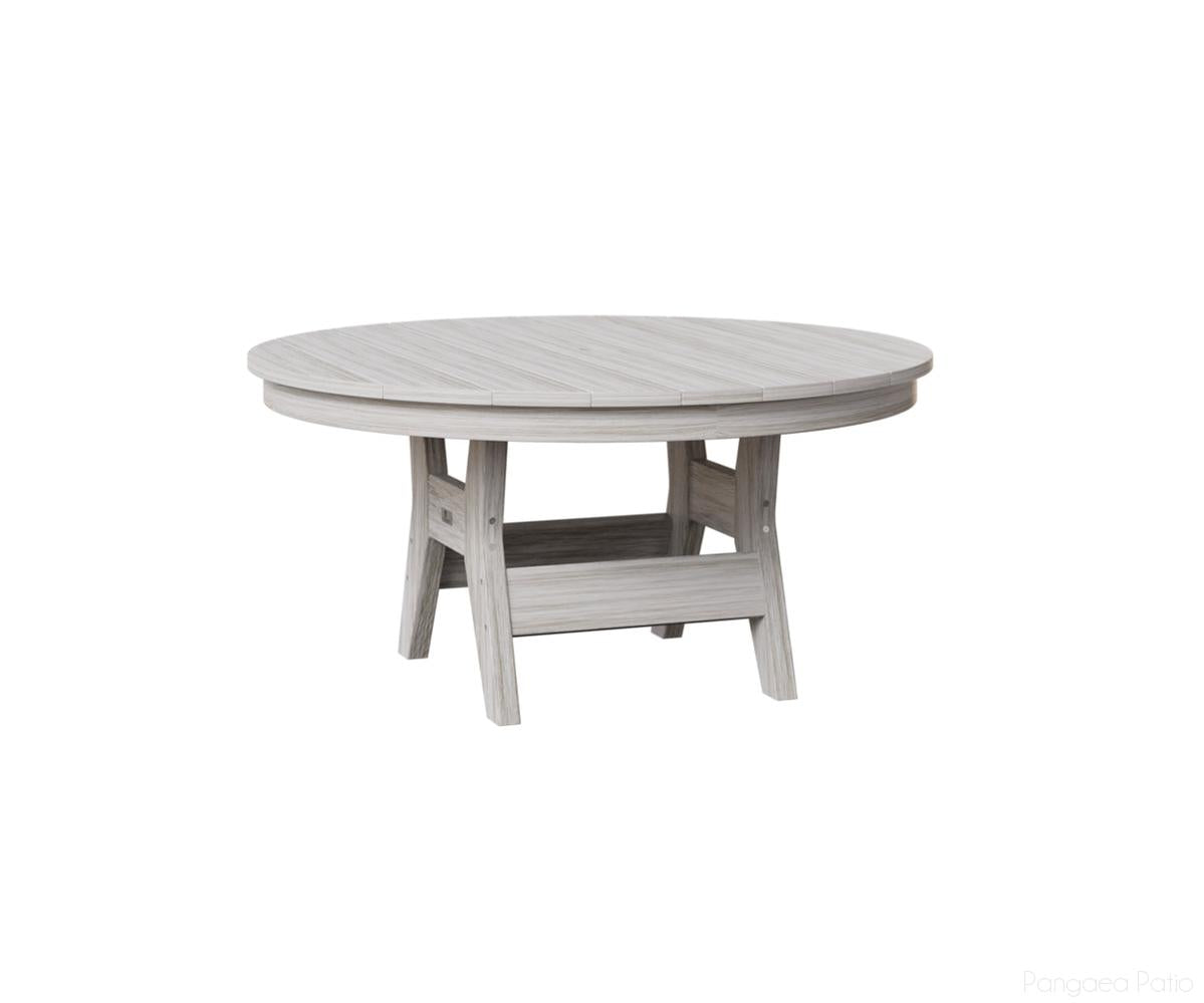 BGHRCT1838SS-Berlin Gardens-Harbor 38" Round Conversation Table-Seashell BG-Pangaea Patio