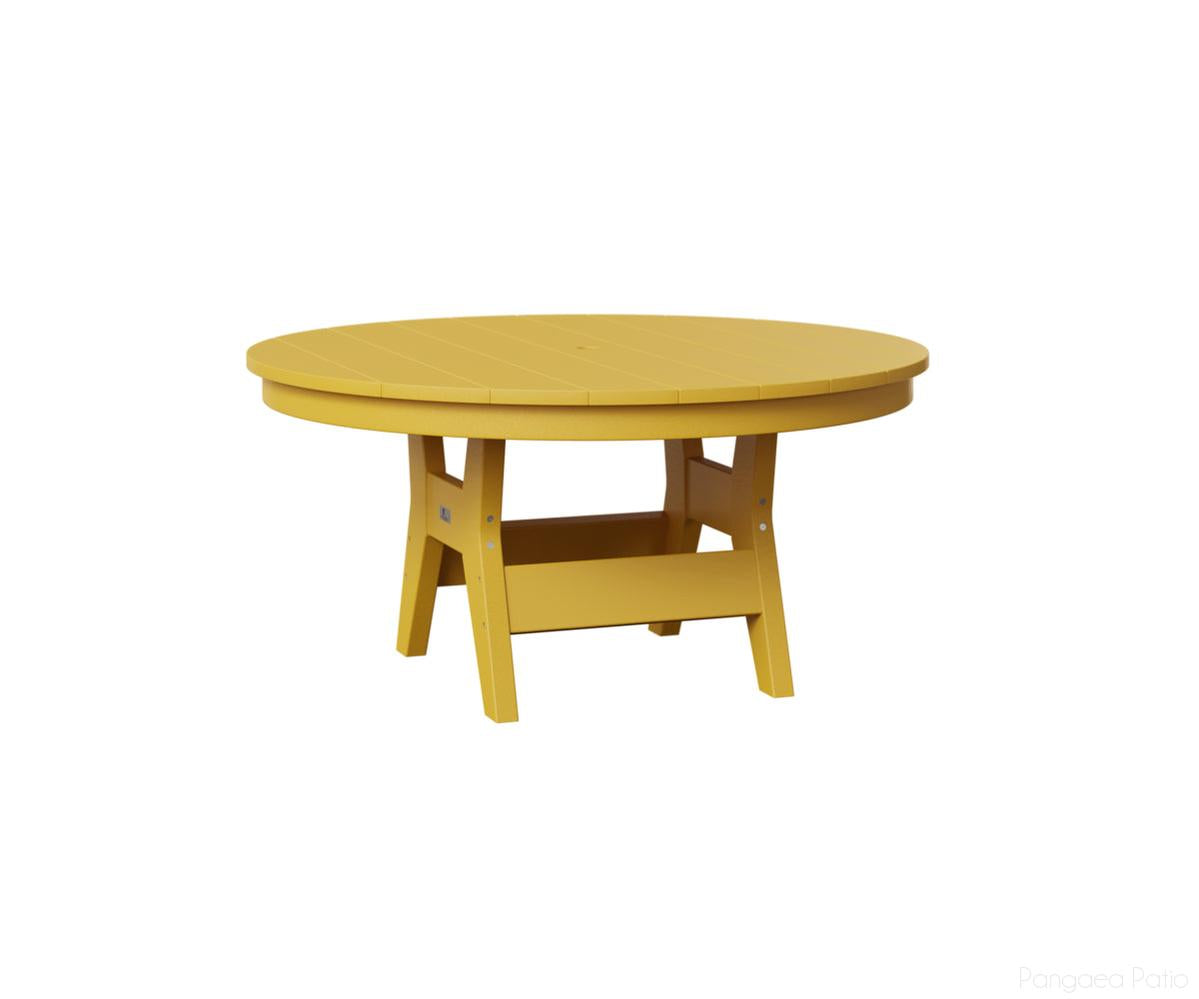 BGHRCT1838SY-Berlin Gardens-Harbor 38" Round Conversation Table-Sunburst Yellow BG-Pangaea Patio