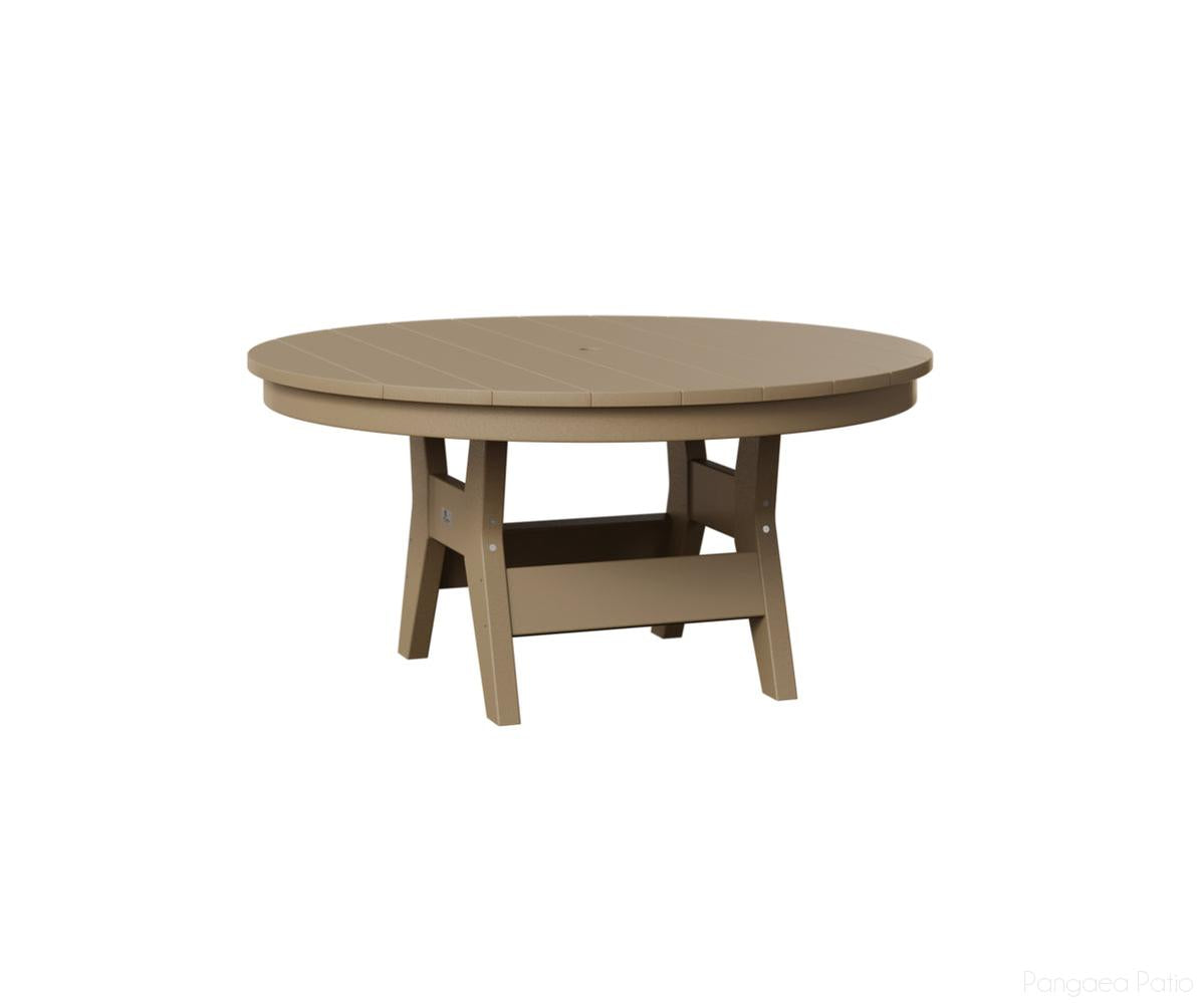 BGHRCT1838WW-Berlin Gardens-Harbor 38" Round Conversation Table-Weatherwood BG-Pangaea Patio