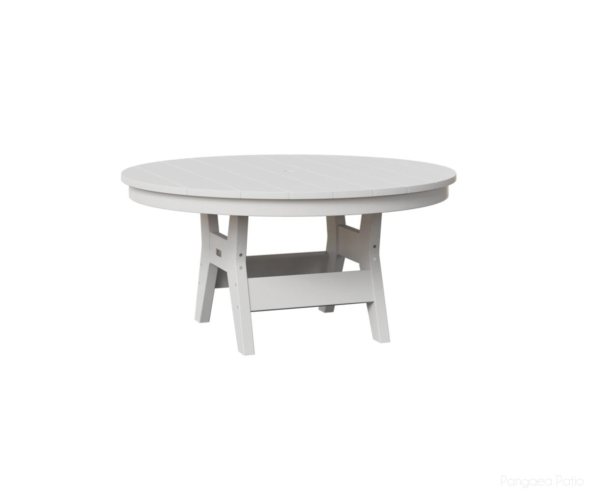 BGHRCT1838W-Berlin Gardens-Harbor 38" Round Conversation Table-White BG-Pangaea Patio