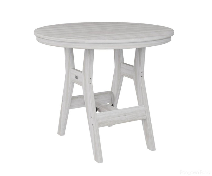 BGHRT0038SSB-Berlin Gardens-Harbor 38" Round Dining Table - Bar Height-Seashell BG-Pangaea Patio