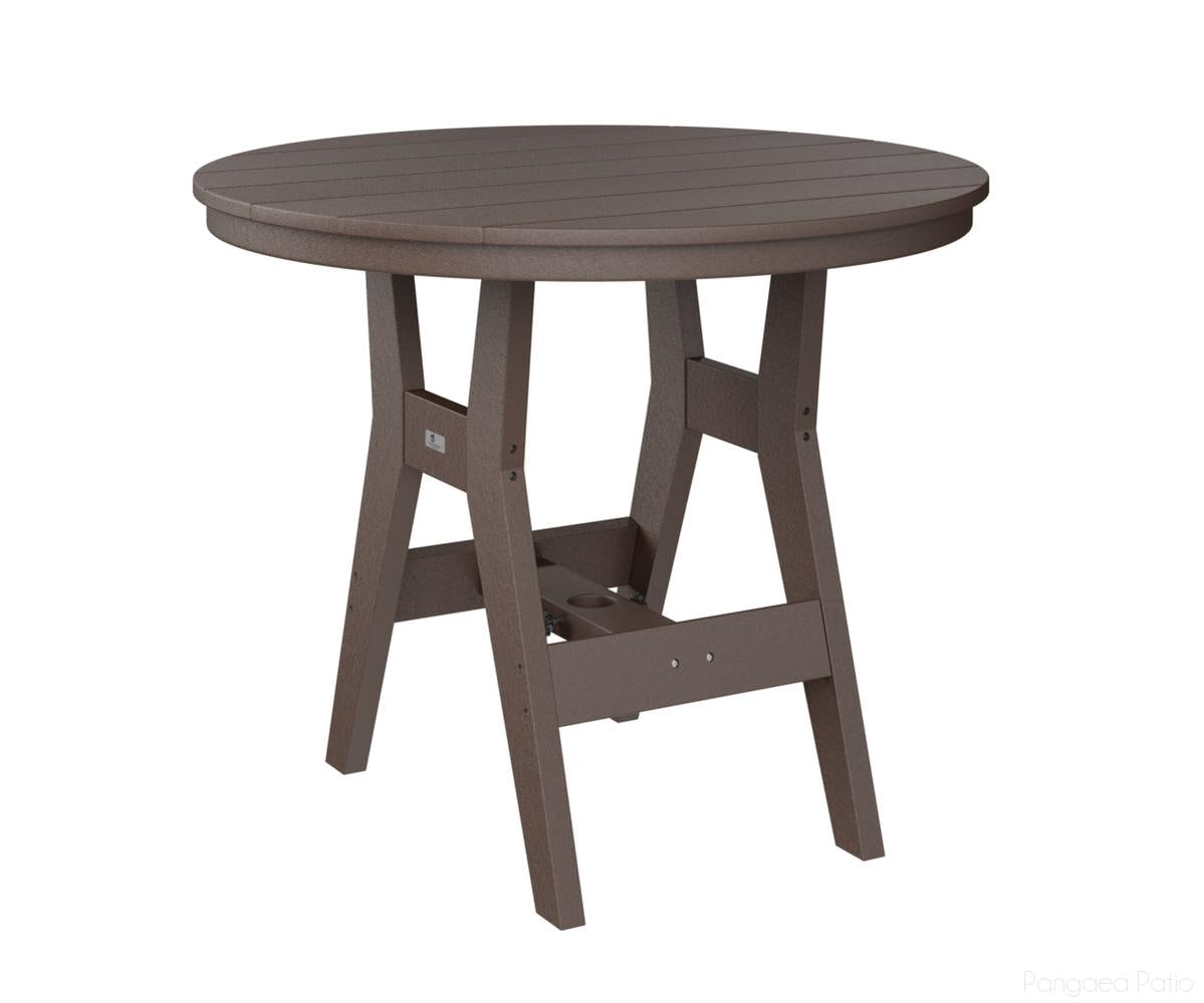 BGHRT0038CBC-Berlin Gardens-Harbor 38" Round Dining Table - Counter Height-Chocolate Brown BG-Pangaea Patio