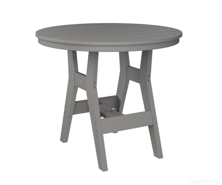 BGHRT0038LGC-Berlin Gardens-Harbor 38" Round Dining Table - Counter Height-Light Gray BG-Pangaea Patio