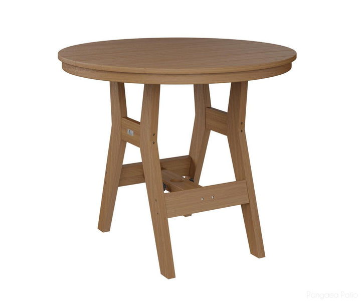 BGHRT0038NTC-Berlin Gardens-Harbor 38" Round Dining Table - Counter Height-Natural Teak BG-Pangaea Patio