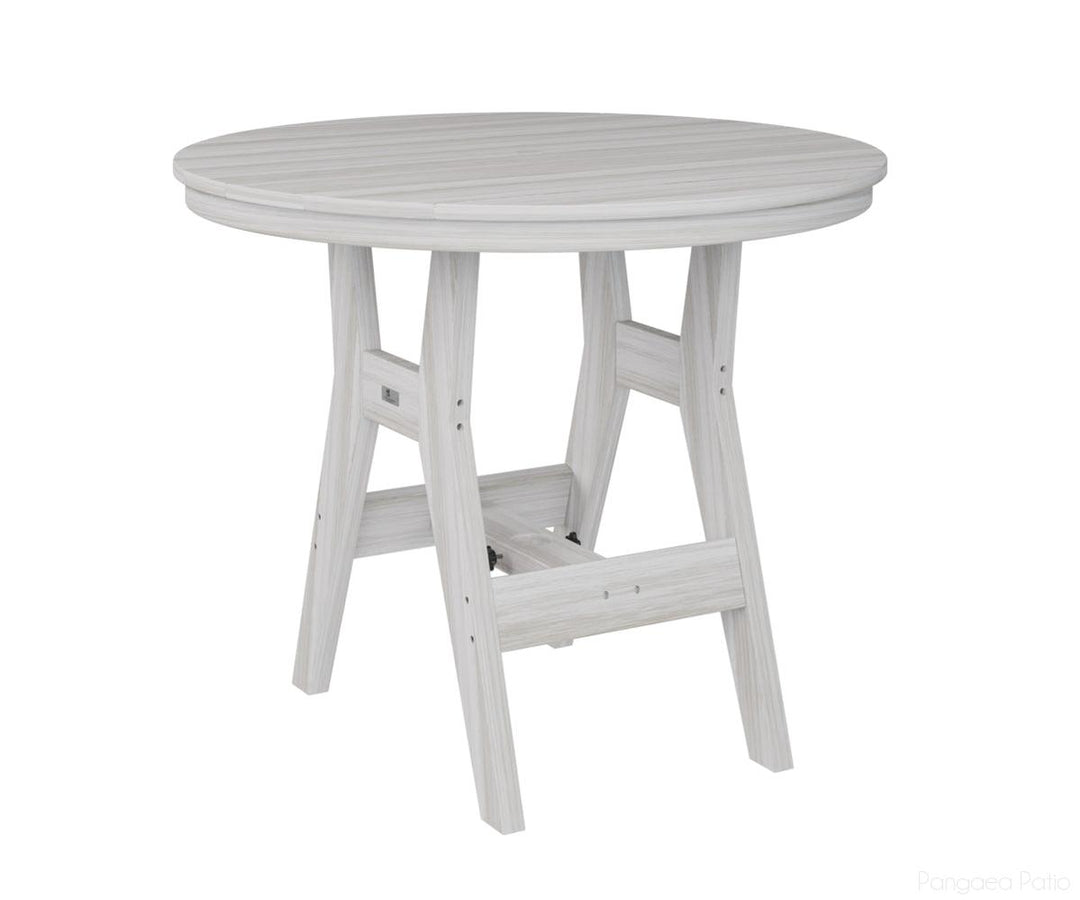 BGHRT0038SSC-Berlin Gardens-Harbor 38" Round Dining Table - Counter Height-Seashell BG-Pangaea Patio