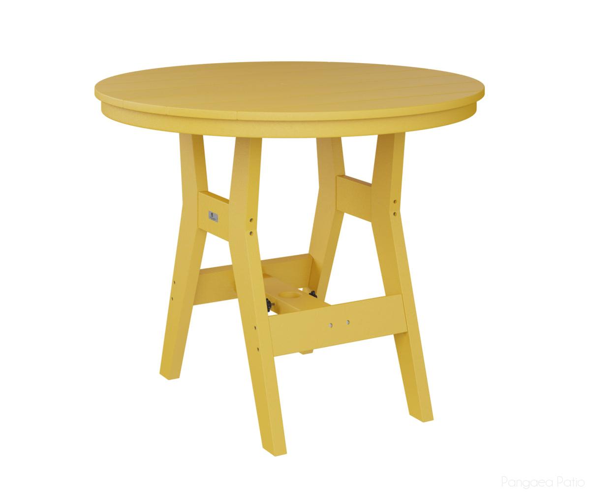 BGHRT0038SYC-Berlin Gardens-Harbor 38" Round Dining Table - Counter Height-Sunburst Yellow BG-Pangaea Patio