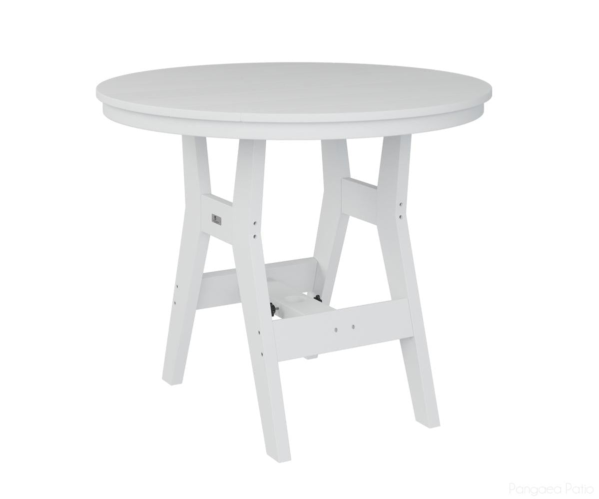 BGHRT0038WC-Berlin Gardens-Harbor 38" Round Dining Table - Counter Height-White BG-Pangaea Patio