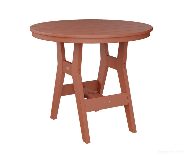 BGHRT0038DMO-Berlin Gardens-Harbor 38" Round Dining Table - Dining Height-Mango Orange BG-Pangaea Patio