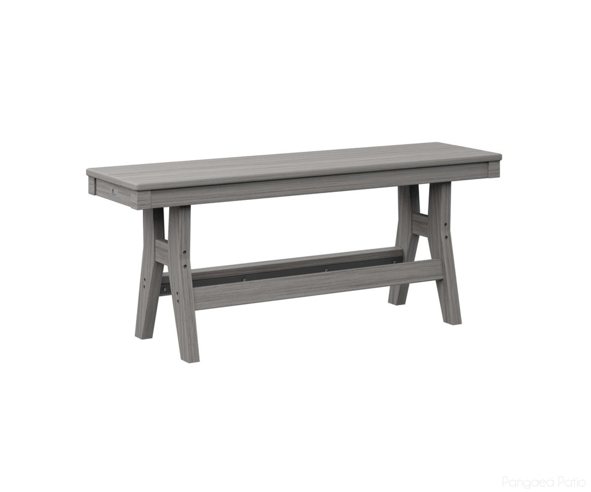 BGHB4418DDG-Berlin Gardens-Harbor 44" Bench-Dining-Driftwood Gray BG-Pangaea Patio