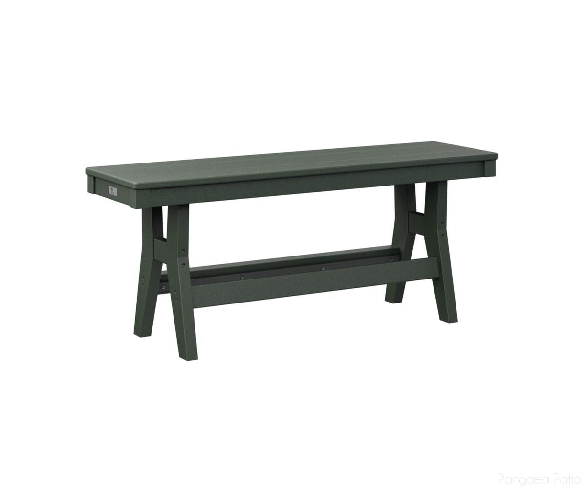 BGHB4418DG-Berlin Gardens-Harbor 44" Bench-Dining-Green BG-Pangaea Patio