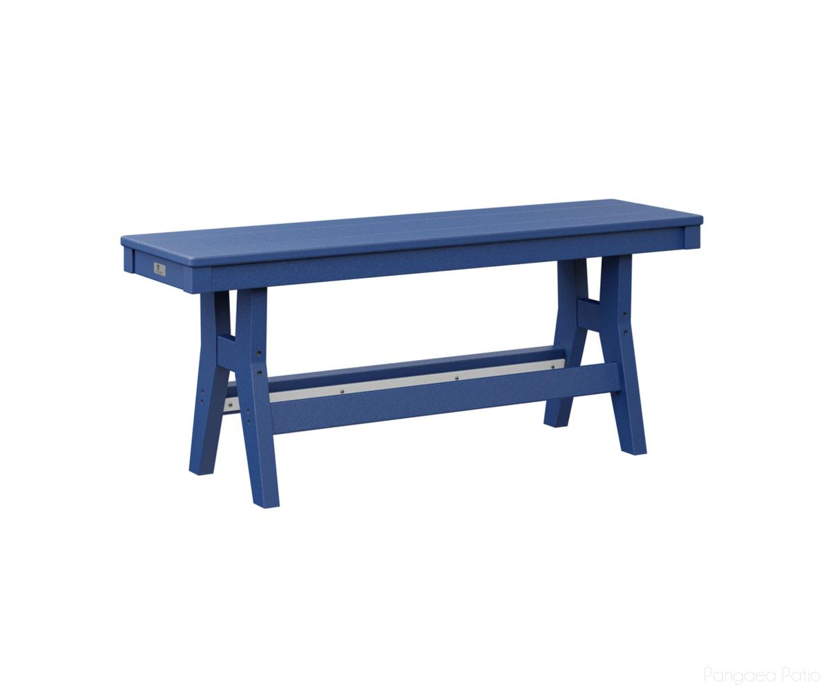 BGHB4418DPB-Berlin Gardens-Harbor 44" Bench-Dining-Pacific Blue BG-Pangaea Patio