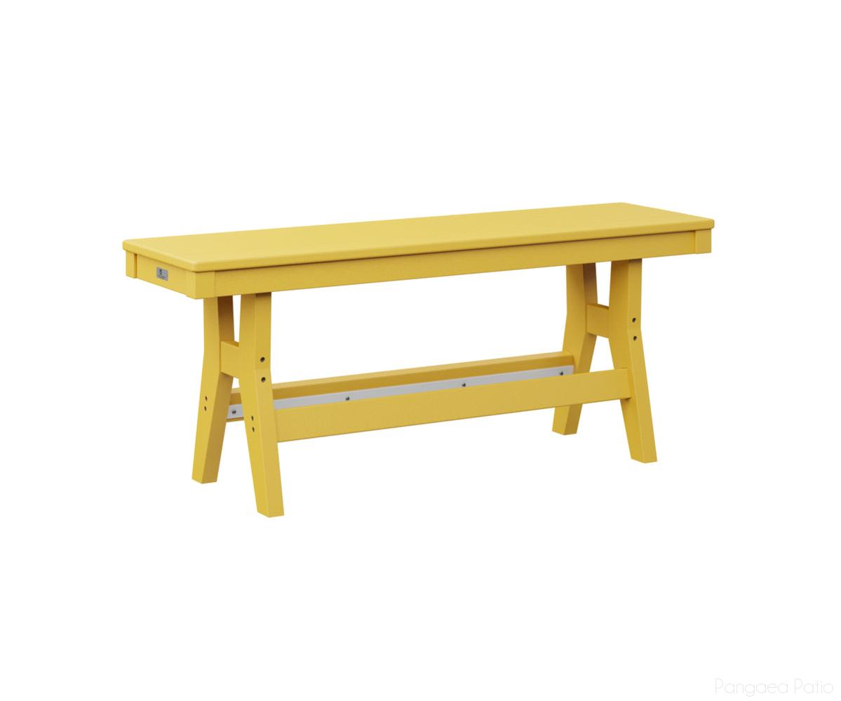 BGHB4418DSY-Berlin Gardens-Harbor 44" Bench-Dining-Sunburst Yellow BG-Pangaea Patio