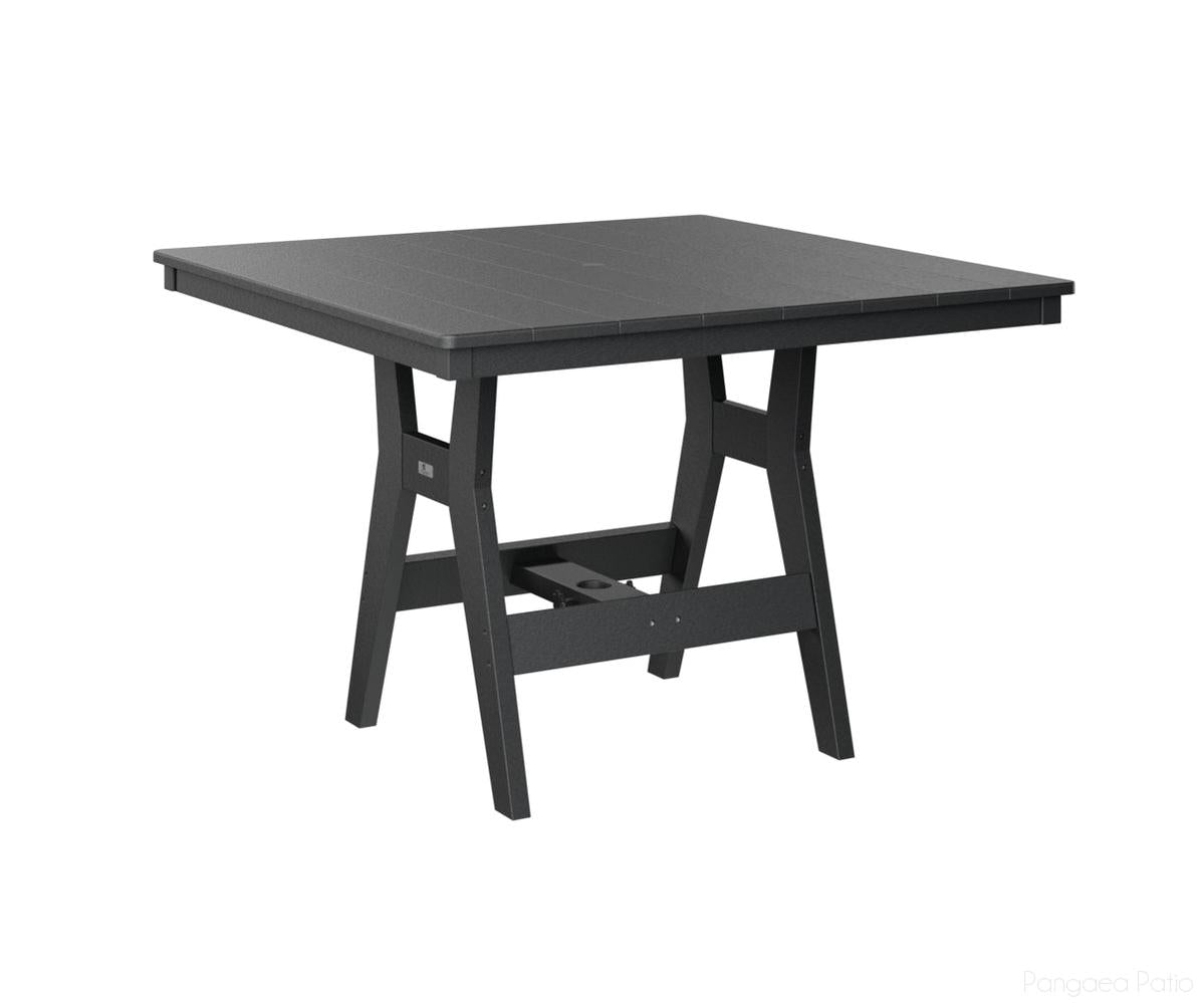 BGHST0044BBK-Berlin Gardens-Harbor 44" Square Table - Bar Height-Black BG-Pangaea Patio