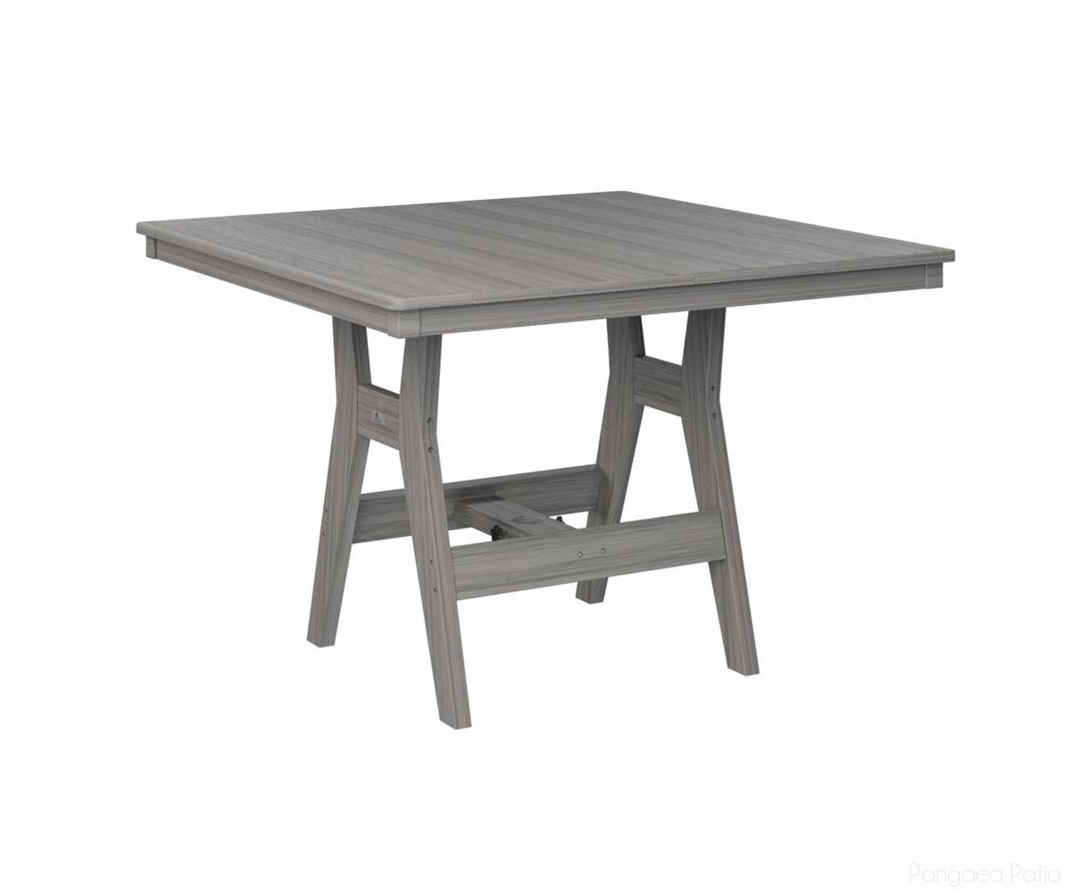 BGHST0044BDG-Berlin Gardens-Harbor 44" Square Table - Bar Height-Driftwood Gray BG-Pangaea Patio