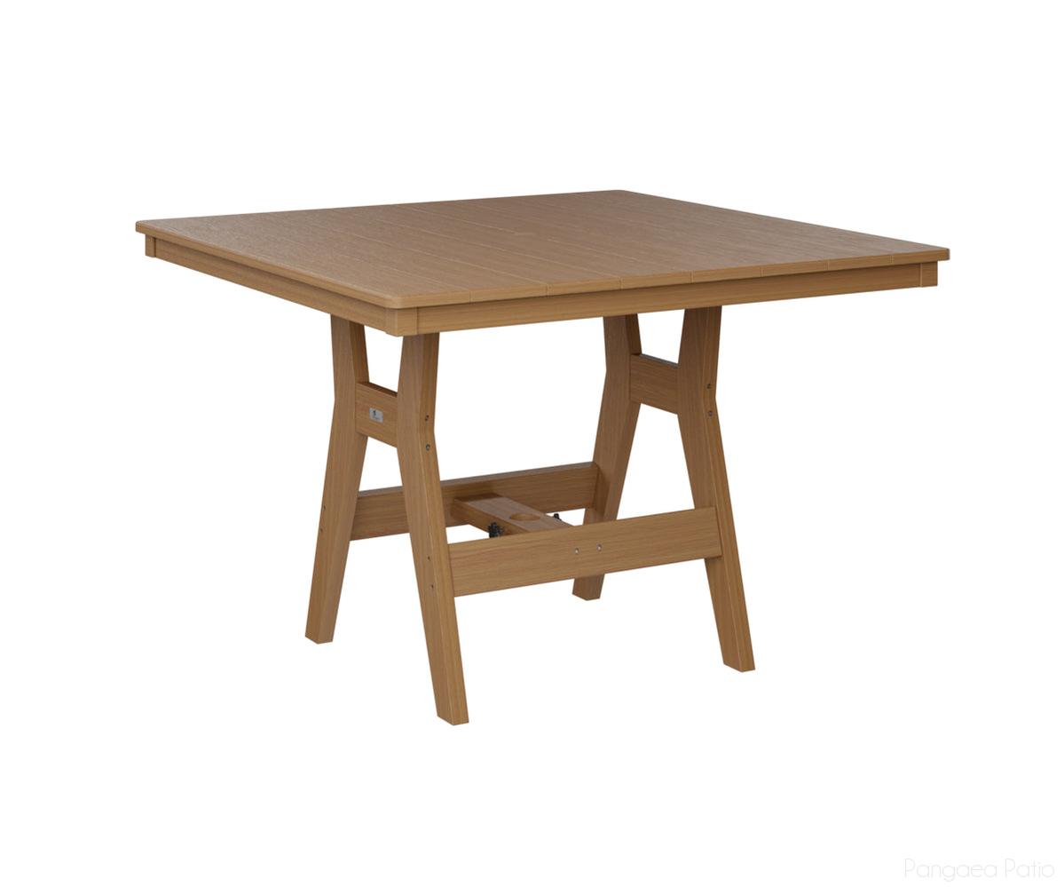 BGHST0044BNT-Berlin Gardens-Harbor 44" Square Table - Bar Height-Natural Teak BG-Pangaea Patio