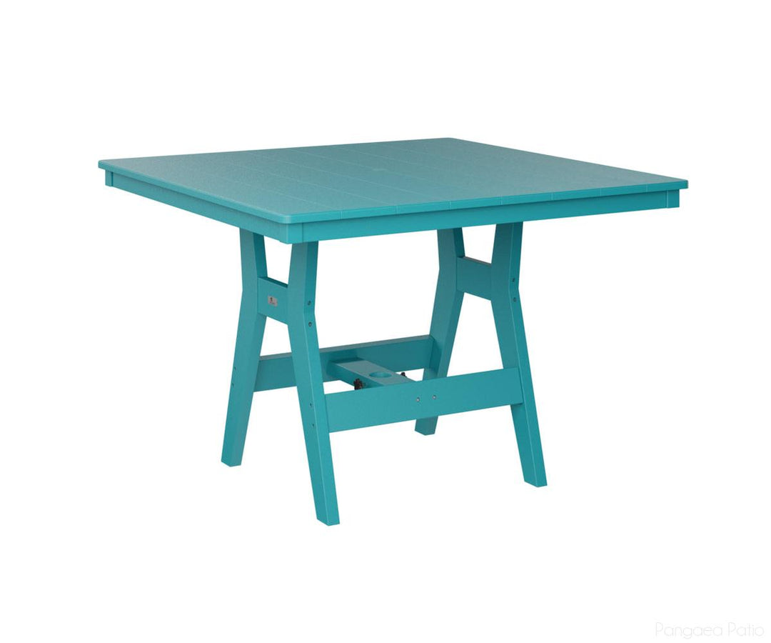 BGHST0044CAB-Berlin Gardens-Harbor 44" Square Table - Counter Height-Aruba Blue BG-Pangaea Patio
