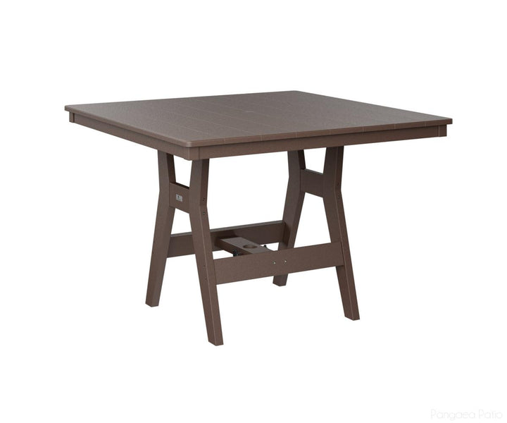 BGHST0044CCB-Berlin Gardens-Harbor 44" Square Table - Counter Height-Chocolate Brown BG-Pangaea Patio