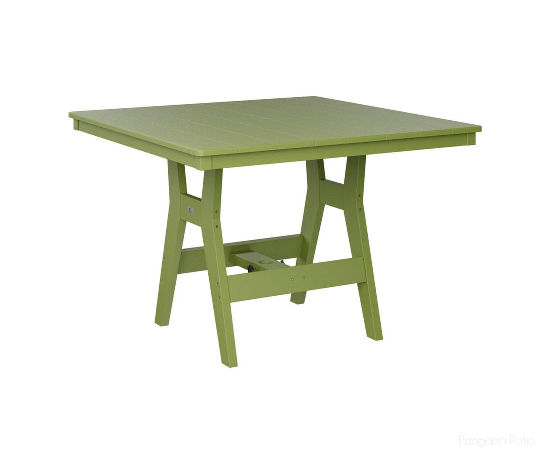 BGHST0044CKG-Berlin Gardens-Harbor 44" Square Table - Counter Height-Kiwi Green BG-Pangaea Patio