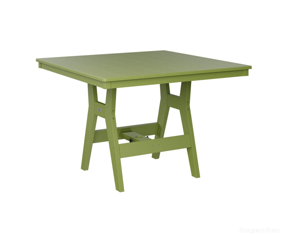 BGHST0044CKG-Berlin Gardens-Harbor 44" Square Table - Counter Height-Kiwi Green BG-Pangaea Patio