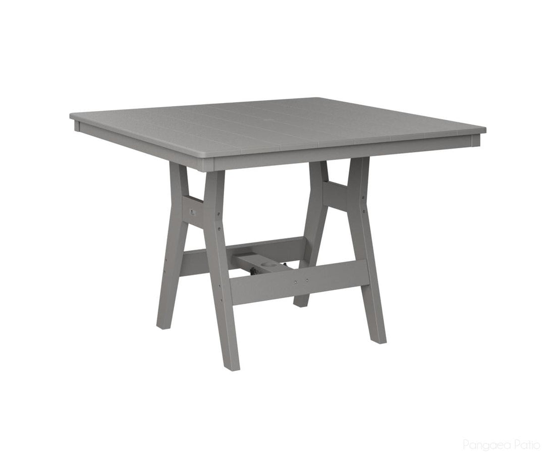 BGHST0044CLG-Berlin Gardens-Harbor 44" Square Table - Counter Height-Light Gray BG-Pangaea Patio