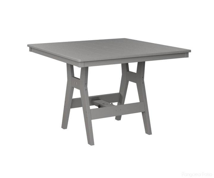 BGHST0044CLG-Berlin Gardens-Harbor 44" Square Table - Counter Height-Light Gray BG-Pangaea Patio