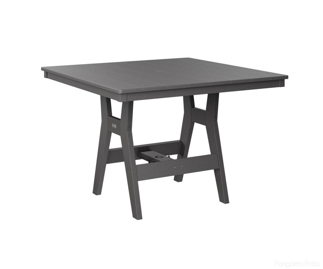 BGHST0044CSG-Berlin Gardens-Harbor 44" Square Table - Counter Height-Smoke Gray BG-Pangaea Patio