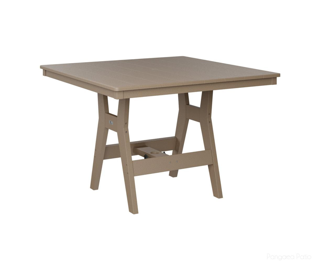 BGHST0044CWW-Berlin Gardens-Harbor 44" Square Table - Counter Height-Weatherwood BG-Pangaea Patio