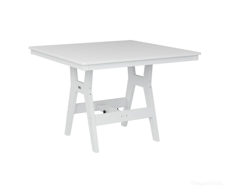 BGHST0044CWH-Berlin Gardens-Harbor 44" Square Table - Counter Height-White BG-Pangaea Patio