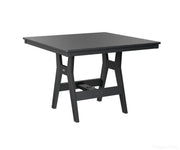 BGHST0044DBK-Berlin Gardens-Harbor 44" Square Table - Dining Height-Black BG-Pangaea Patio