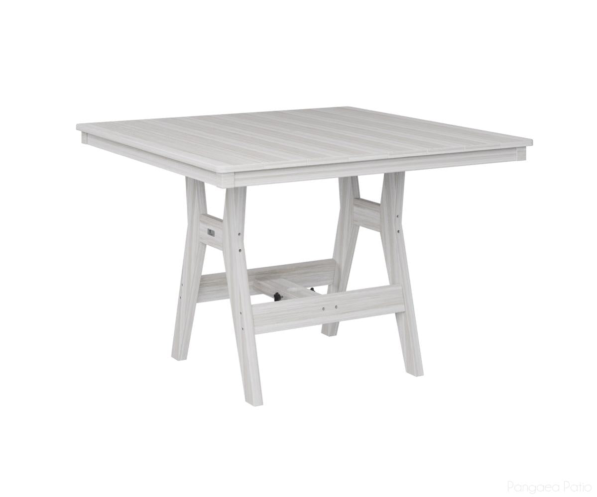 BGHST0044DSE-Berlin Gardens-Harbor 44" Square Table - Dining Height-Seashell BG-Pangaea Patio
