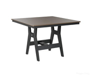 BGHHFT0044DBZBK-Berlin Gardens-Harbor 44" Square Table - Hammered Top - Dining Height-Bronze BG-Black BG-Pangaea Patio